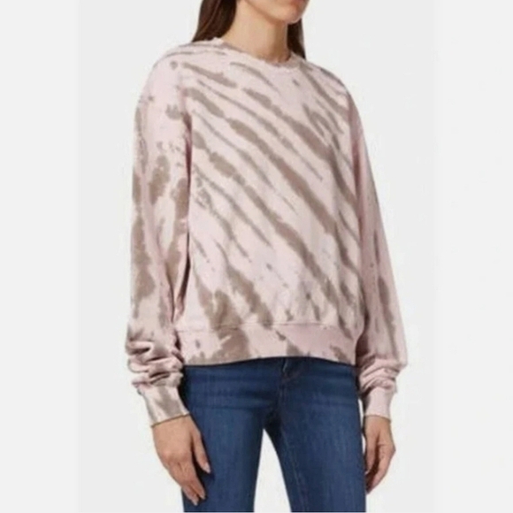 Good American Sweaters - Good American Pink and Brown Sweatshirt